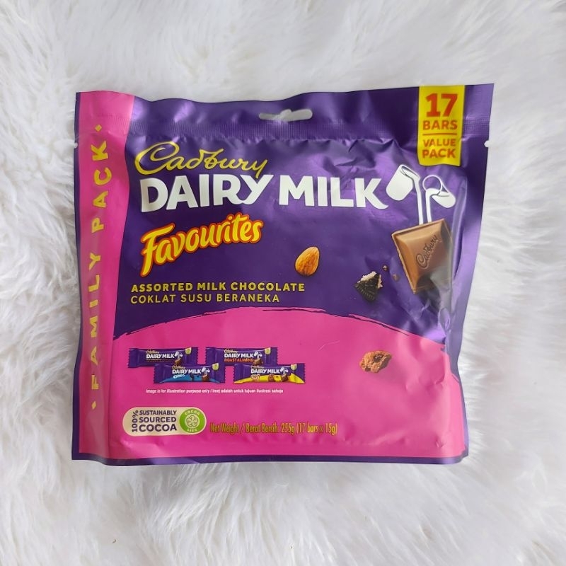 Cadbury Dairy Milk Favourites Mini Chocolates 17 Bars | Shopee Philippines