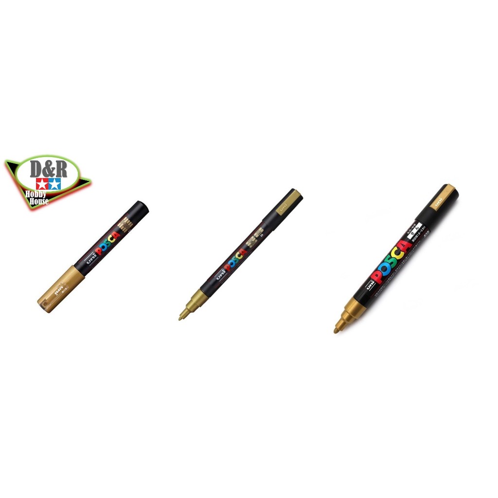 Uni Posca Paint Marker (Posca Acrylic Markers) GOLD Shopee Philippines