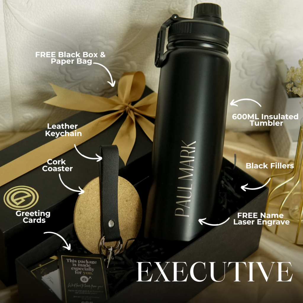 Signature Tumbler Gift Set (Laser Engraved Personalized) Shopee