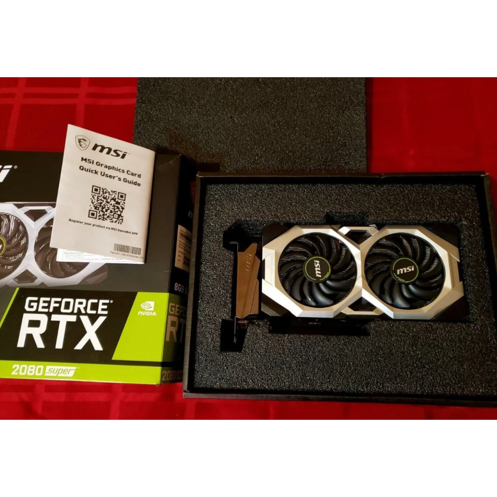 Msi Geforce Rtx 2080 Super Ventus Xs Oc 8gb Gddr6 256 Bit Graphics Card Shopee Philippines 