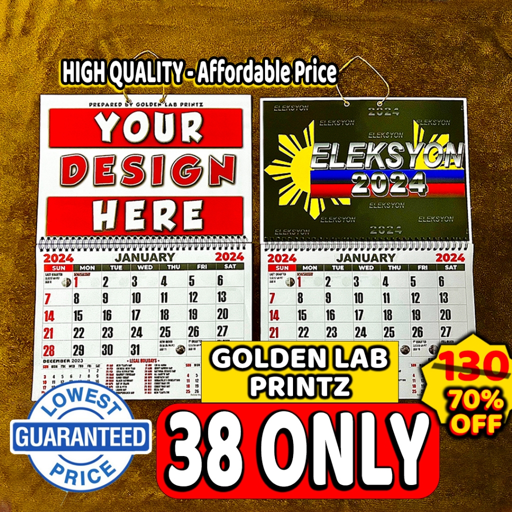 Calendar 2025 w/ FREE LAYOUT A3 SIZE / Customize Calendar 2025 Shopee