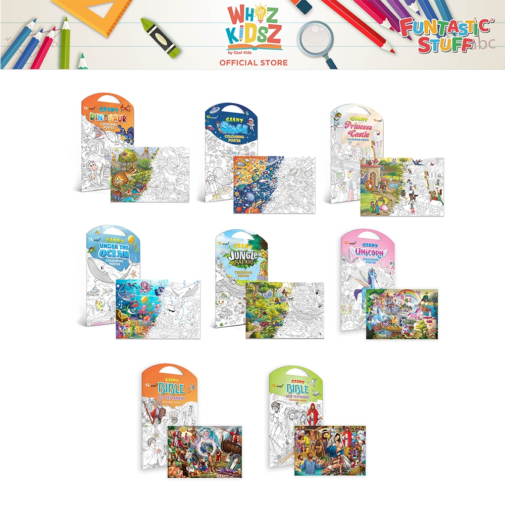 Whiz Kidsz Giant Colouring Poster, Colouring Poster for Kids | Shopee ...