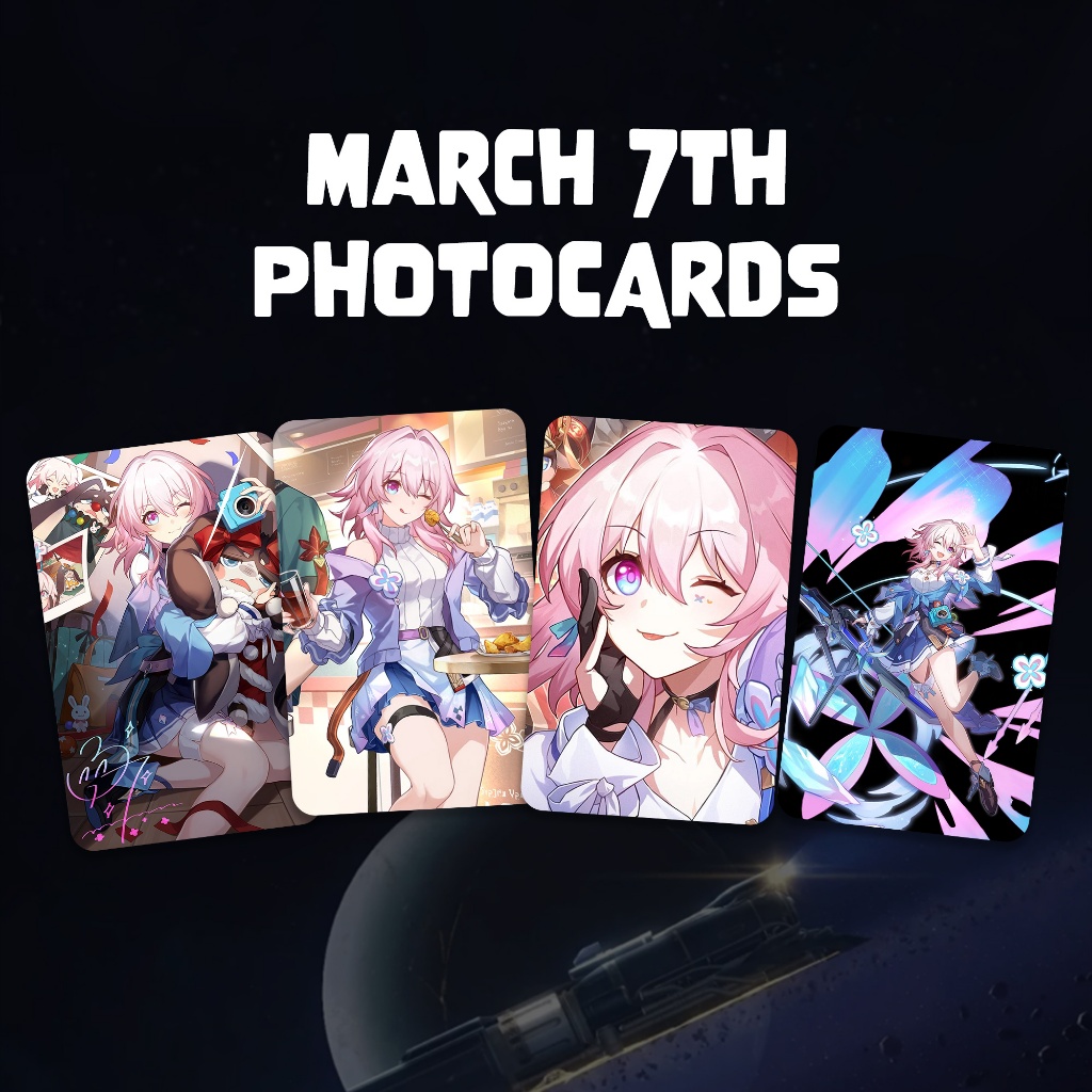Honkai Star Rail Photocards - MARCH 7TH Textured Photocards Front and ...
