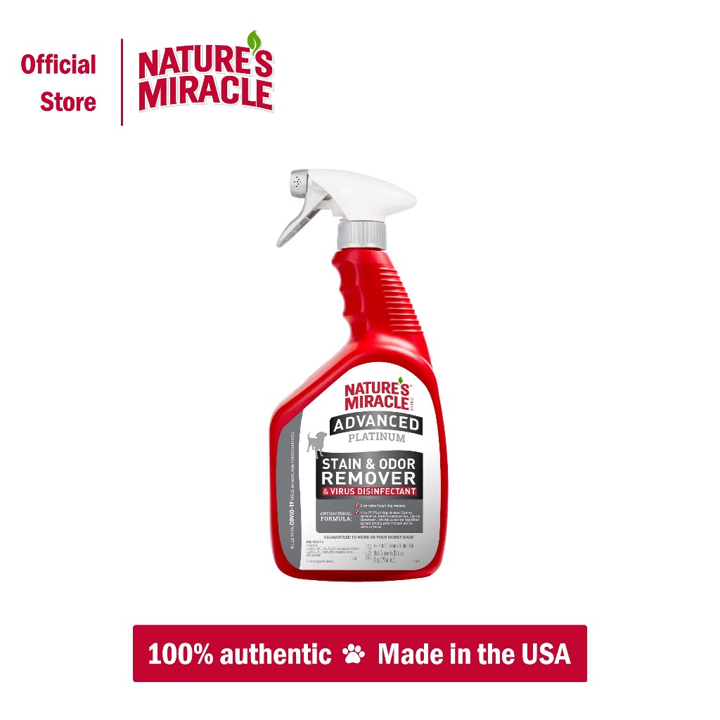Nature's Miracle Dog Spray Advanced Virus Disinfectant Stain & Odor