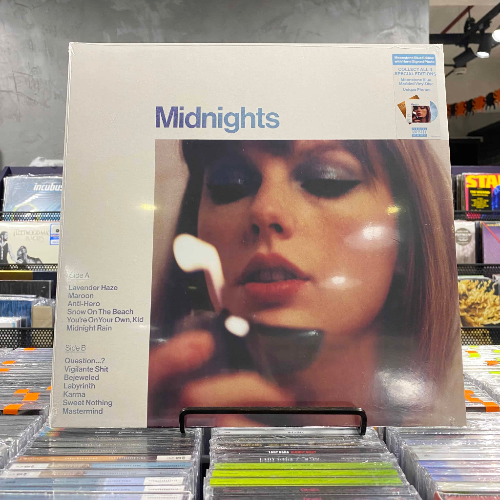 TAYLOR SWIFT Midnights: Moonstone Blue Edition Vinyl | Shopee Philippines