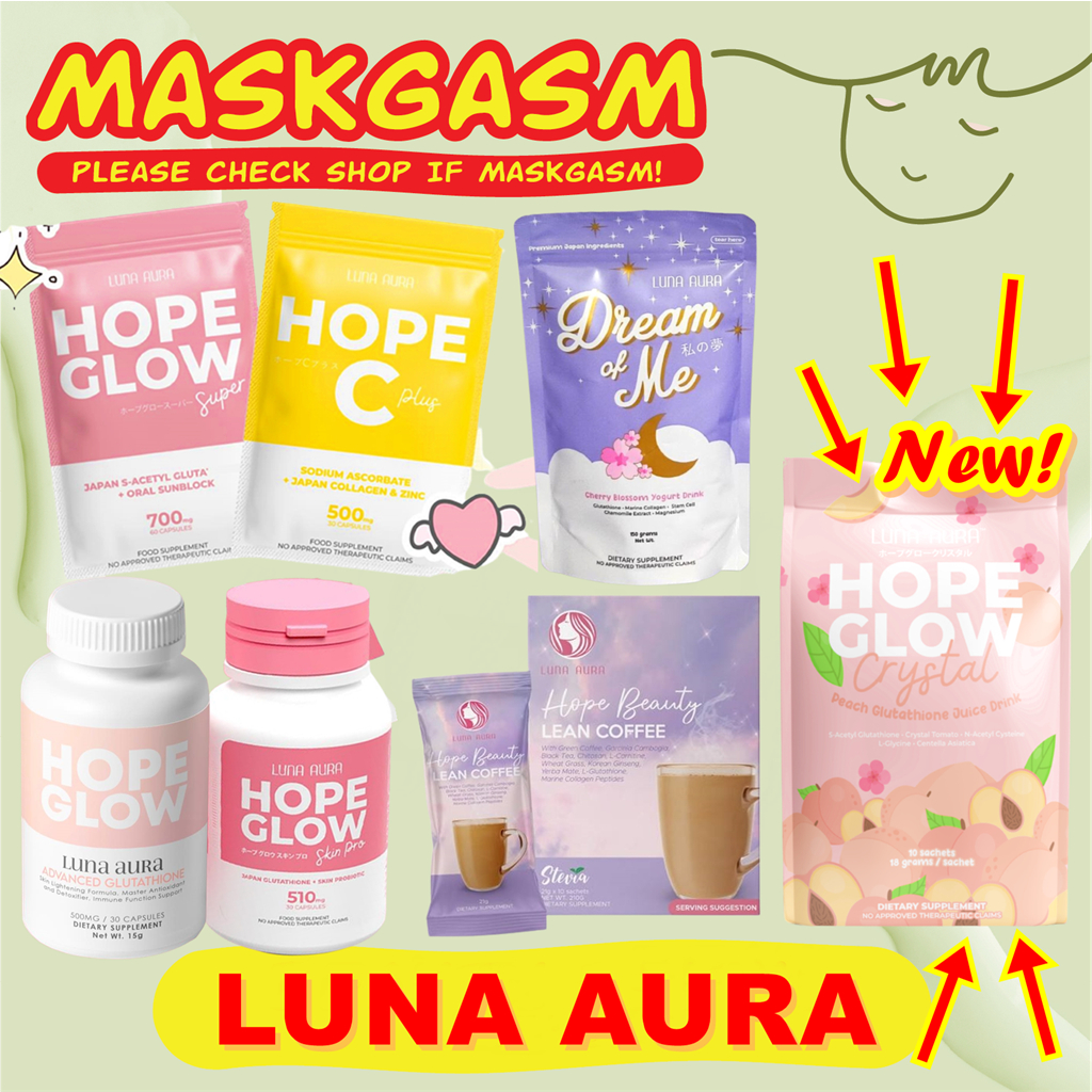 LUNA AURA Hope Beauty Set  Lean Coffee & Hope Glow Glutathione (Super Mini  & Biggie Sizes) | Shopee Philippines