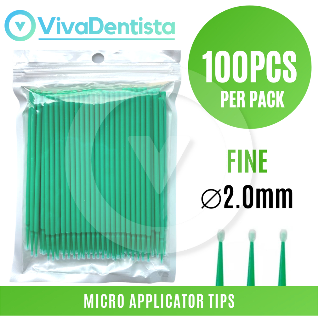 Micro Brush / Dental Micro Applicator Tips (100pcs) Make-up Beauty Use ...