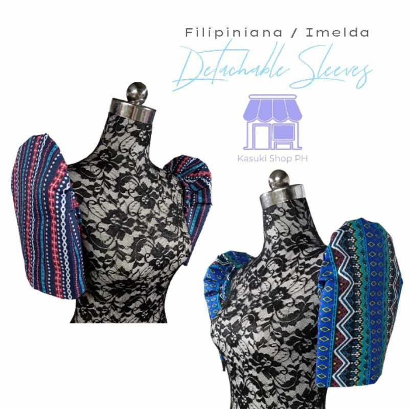 Filipiniana hotsell sleeves detachable