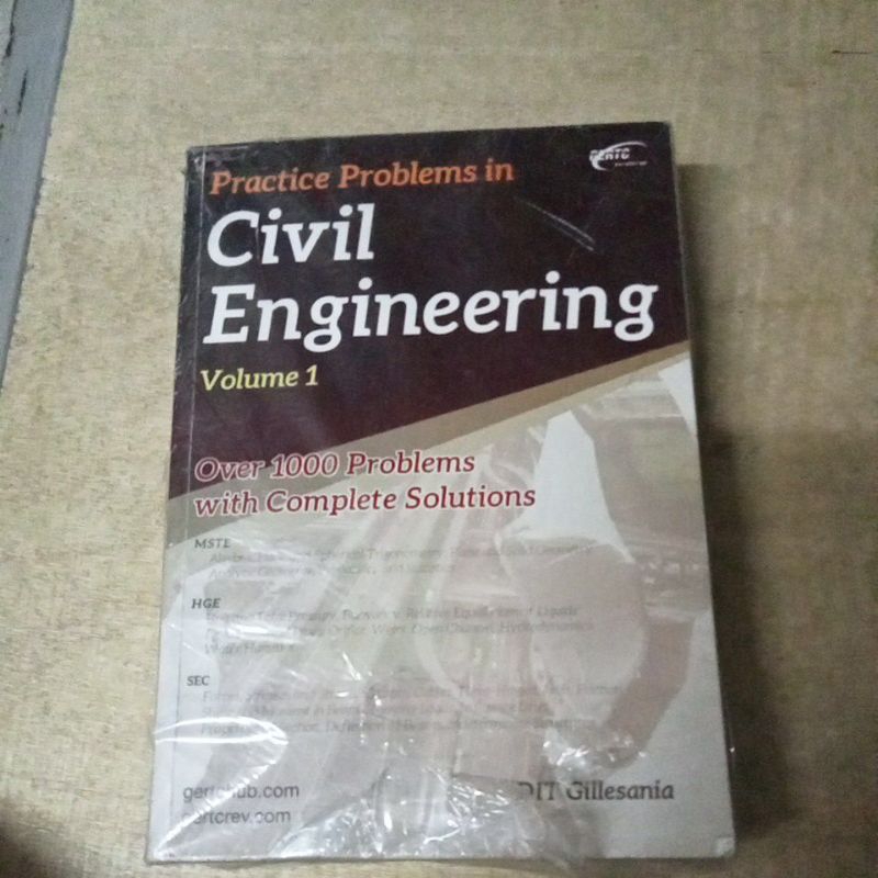 practice problem in civil engineering vol.1 (gellisania) | Shopee ...