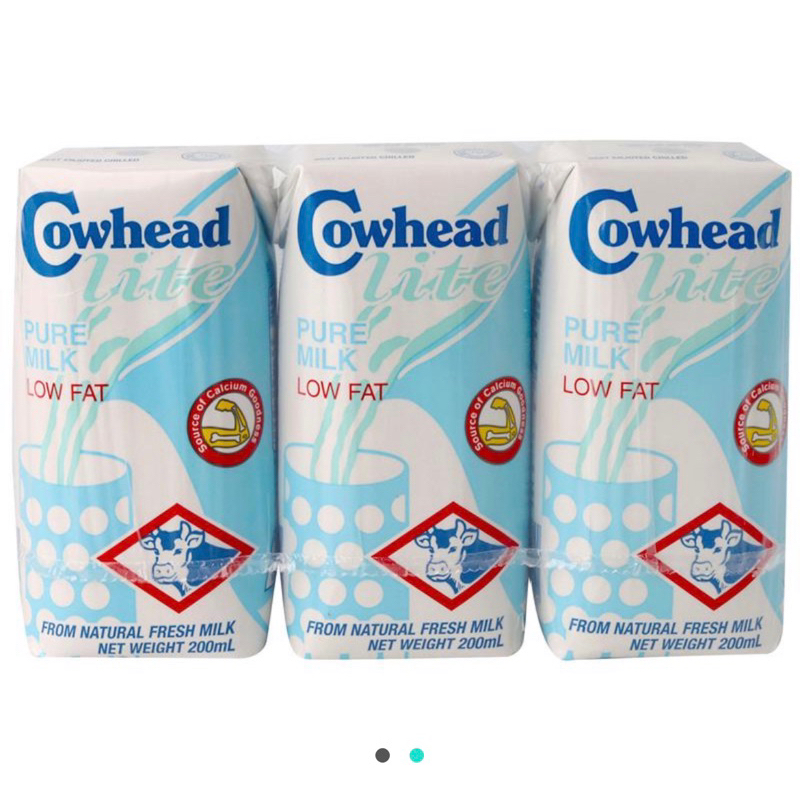 Cowhead Lite Pure Milk Low Fat 200ml x 3pcs Shopee Philippines