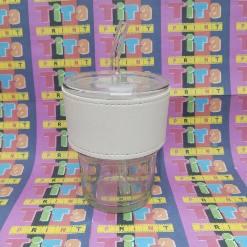 PERSONALIZED Sippy Glass Cup (Laser Engraved) Coffee Glass Mug Tumbler