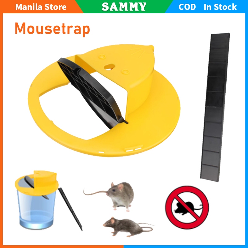 Reusable Smart Flip And Slide Bucket Lid Mouse Rat Trap Multi Catch