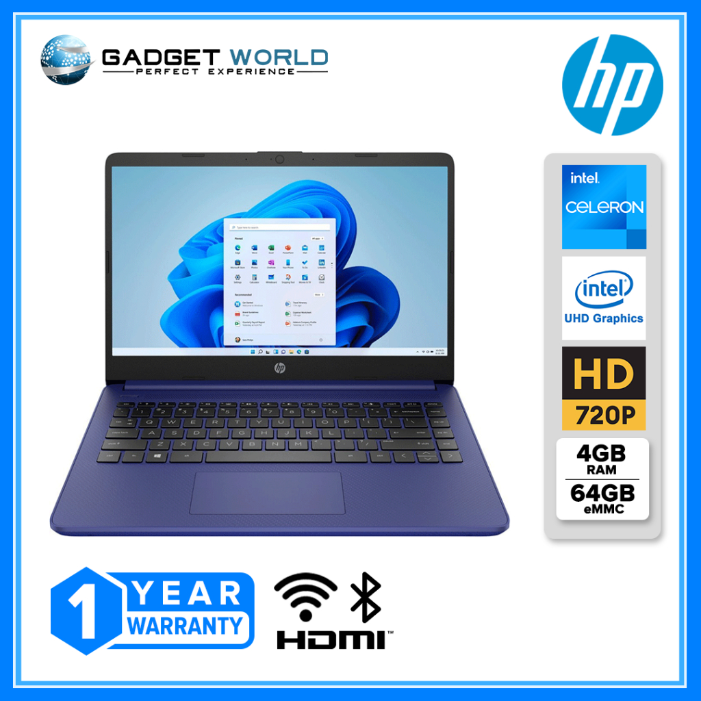 notebook hp 14 dq0515la intel celeron