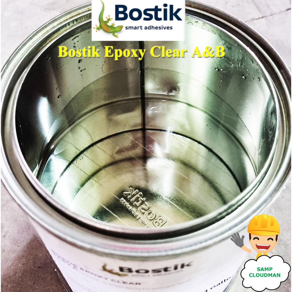 Bostik Epoxy Clear A & B Gallon High Strength for Concrete Low to ...