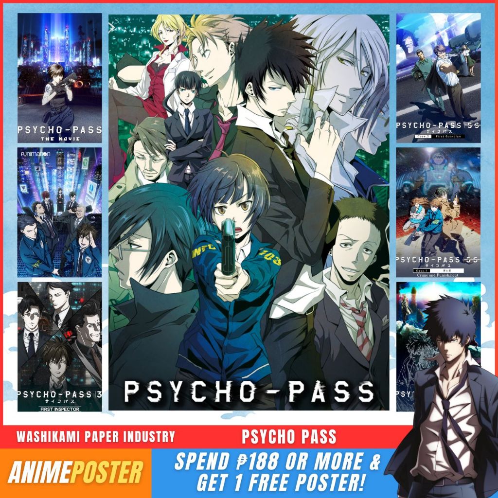 Psycho Pass A4 Posters Official Anime Posters / Sticker Poster