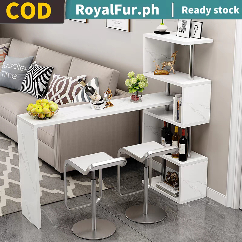 COD Modern MINI Bar Table Rotating 360 Swivel Bar Counter Table Coffee ...