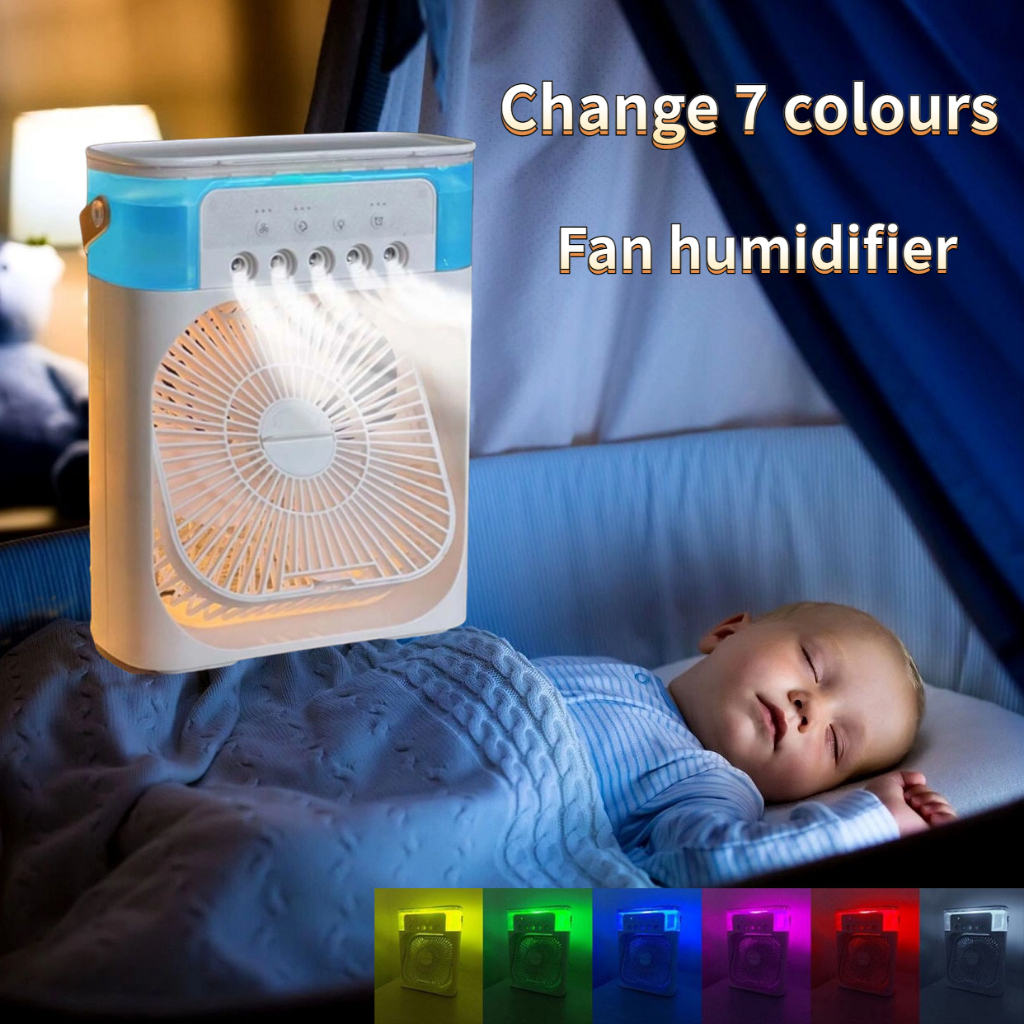 Mini Portable Fan 3 in 1 USB Air Cooling fan Humidifier Purifier Mist