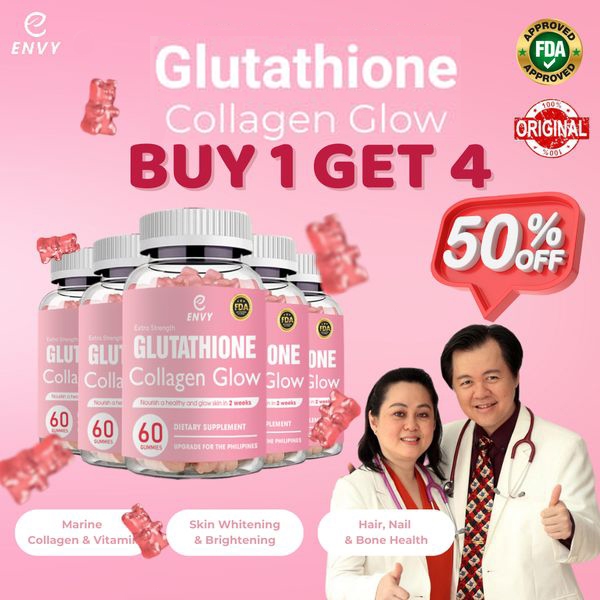 Envy Glutathione Collagen Glow Original Glutathione Gummies With ...