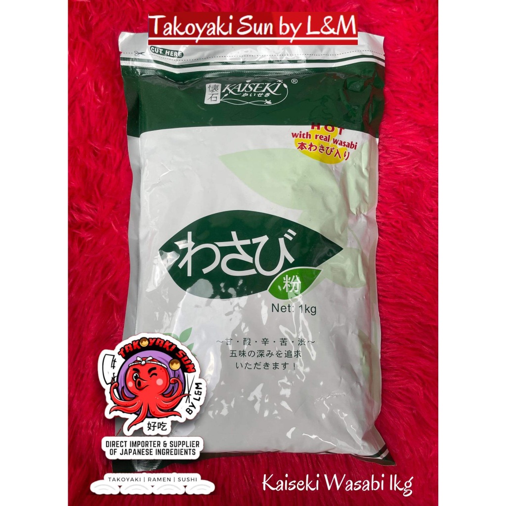 LOW PRICE Wasabi Powder 1Kg (KAISEKI) for sushi, wasabe, green spicy