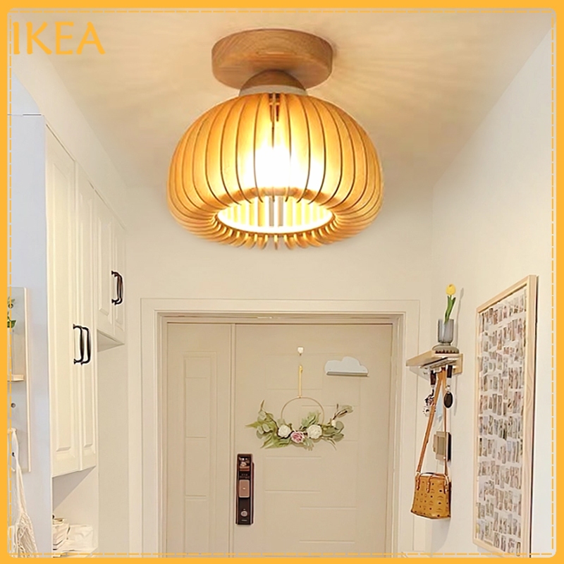 Corridor light, hallway light, solid wood entry door, ceiling light
