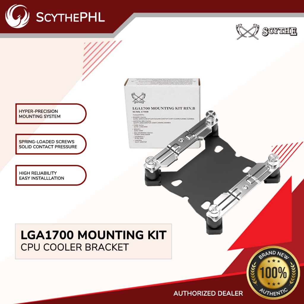 SCYTHE LGA1700 Rev.B Mounting Kit/ LGA1700/ CPU Cooler Kit/Intel 12th ...