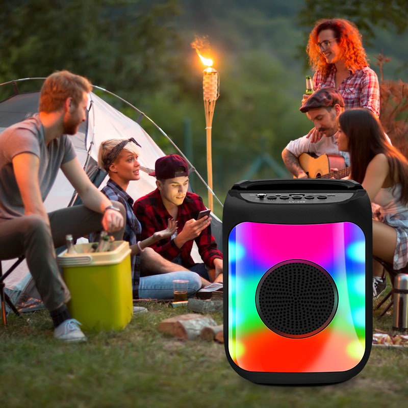 Karaoke Wireless Bluetooth Portable LED Speaker | Shopee Philippines