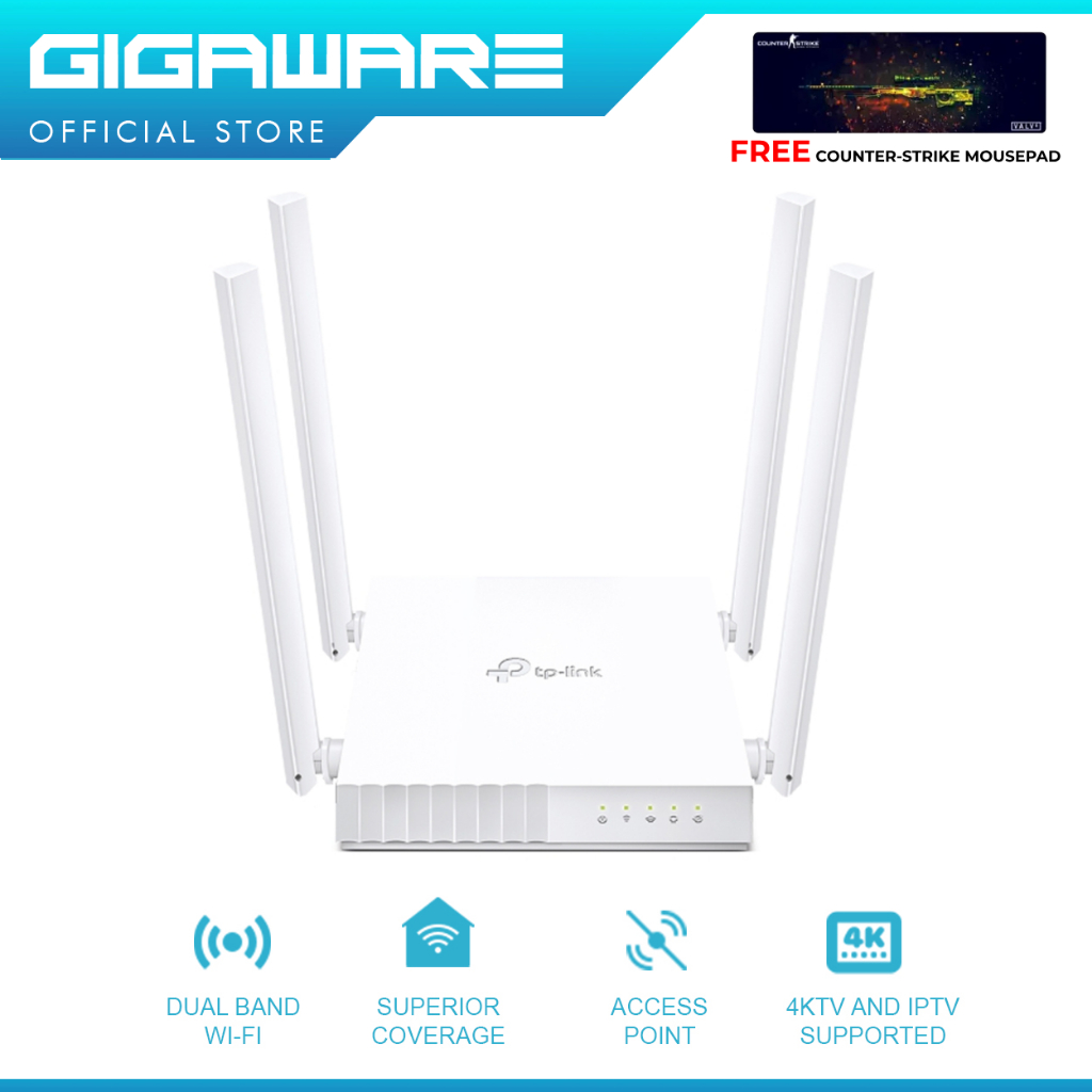 Gigaware TP-Link Archer C24 Dual Band Wi-Fi Router | Shopee Philippines