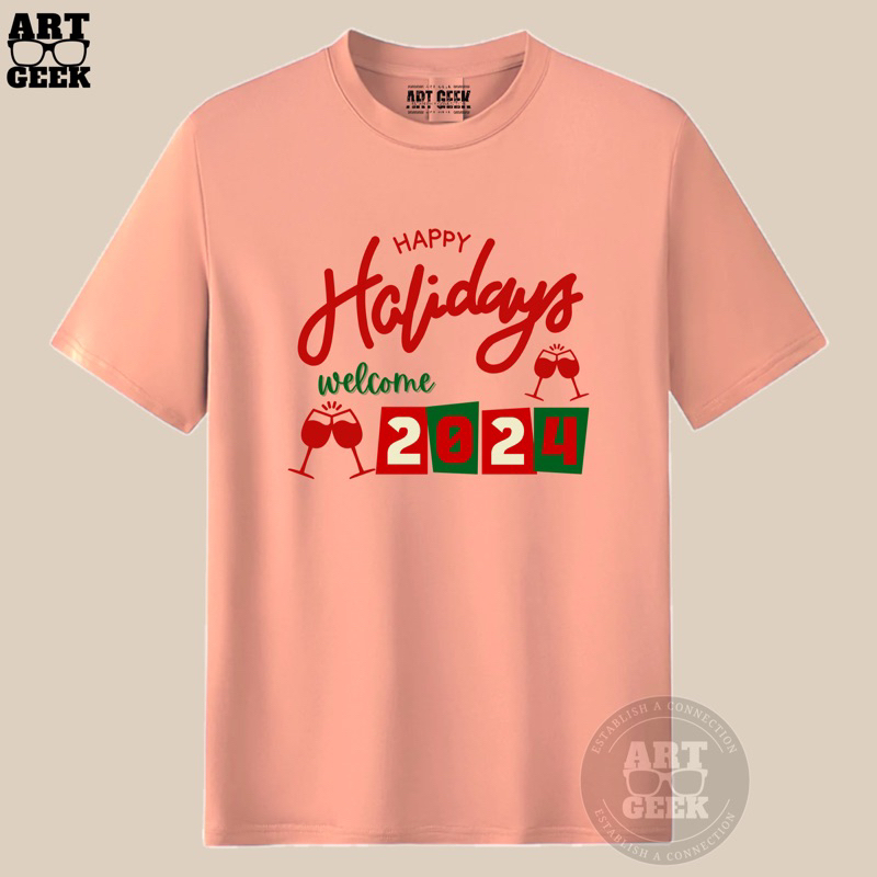 CHRISTMAS & NEW YEAR'S 2024 PREMIUM COTTON TSHIRT 2024 COLOR OF THE