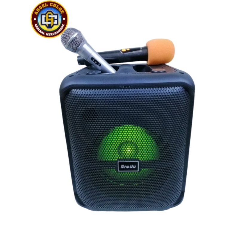 Brudo 1740 Portable Bluetooth Karaoke Speaker, fm, USB mode two ...