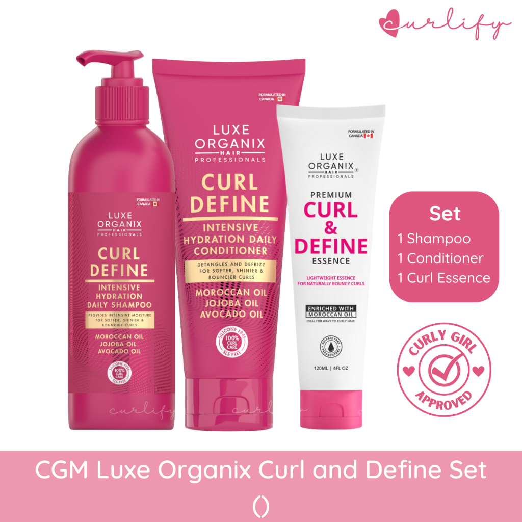 Cgm Luxe Organix Premium Keratin Curl And Define Curling Essence Shampoo Conditioner Shopee 3068