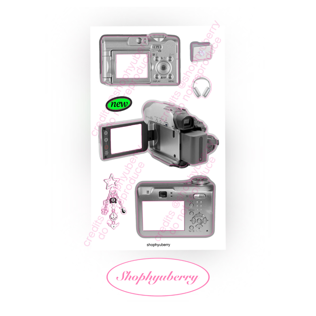 Cyber Y2k Japan Digicam Vintage Sticker Seal by shophyuberry Shopee