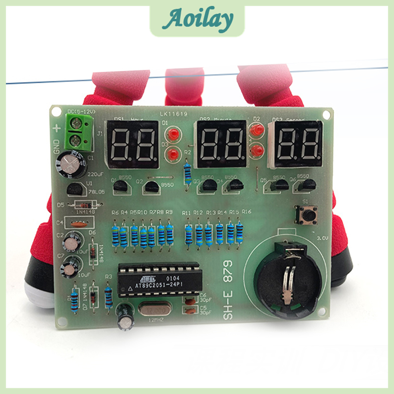 Digital Clock SCM Learning Board DIY Kit 6-digit Digital Clock ...