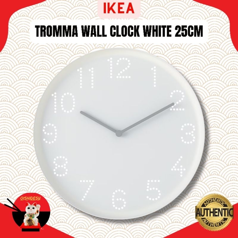 Ikea Authentic Tromma Wall Clock White 26cm Shopee Philippines