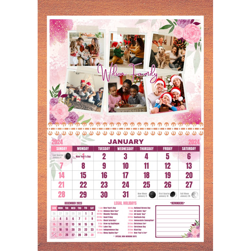2024 Customized Calendar Shopee Philippines