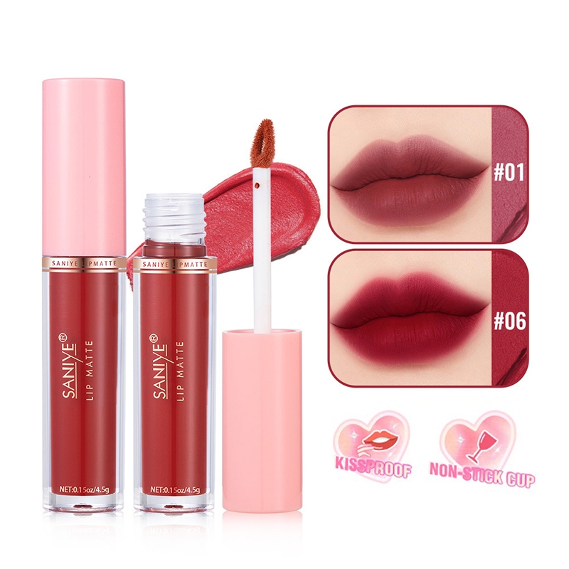 Lameila Liquid Lip Tint Long Lasting Lipstick Matte Lip Gloss 6 Colors Cm Shopee Philippines