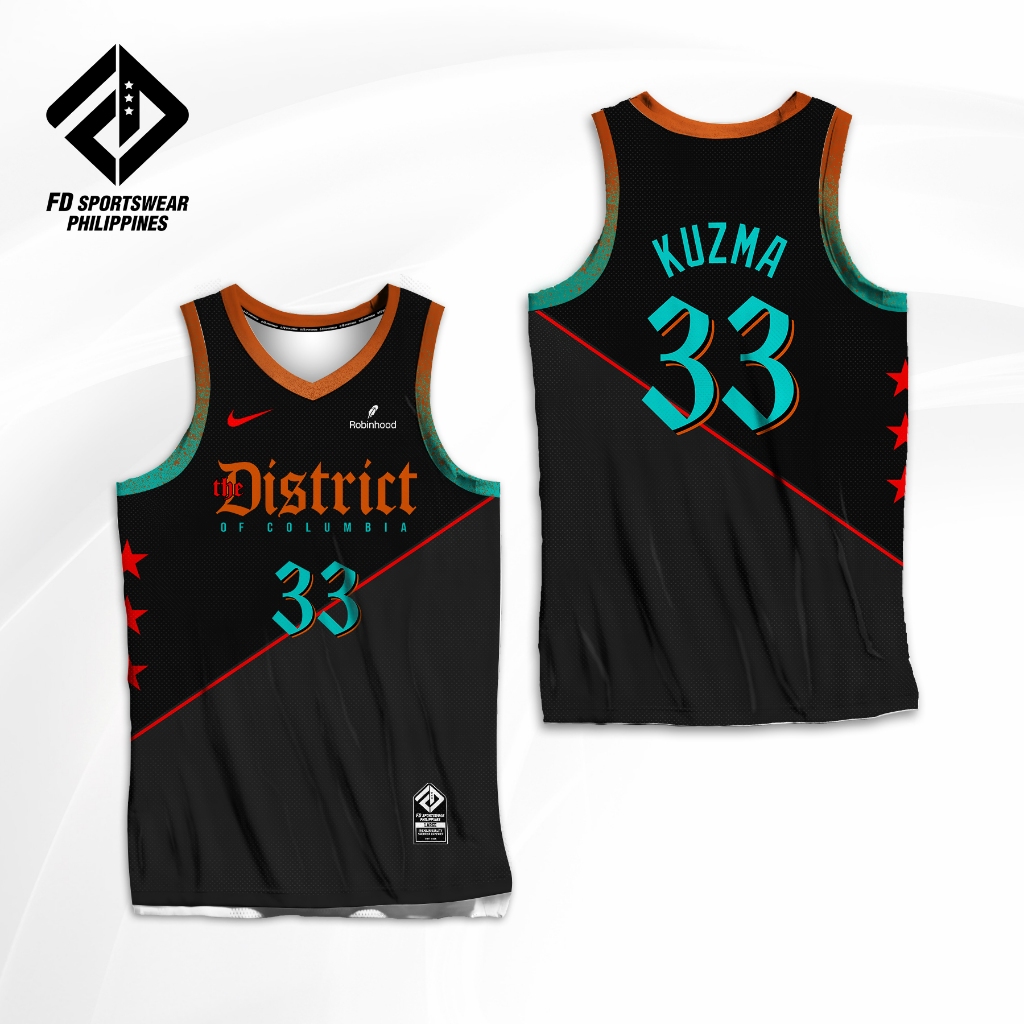 WASHINGTON WIZARDS NBA CITY EDT 2025 KUZMA FULL SUBLIMATED JERSEY