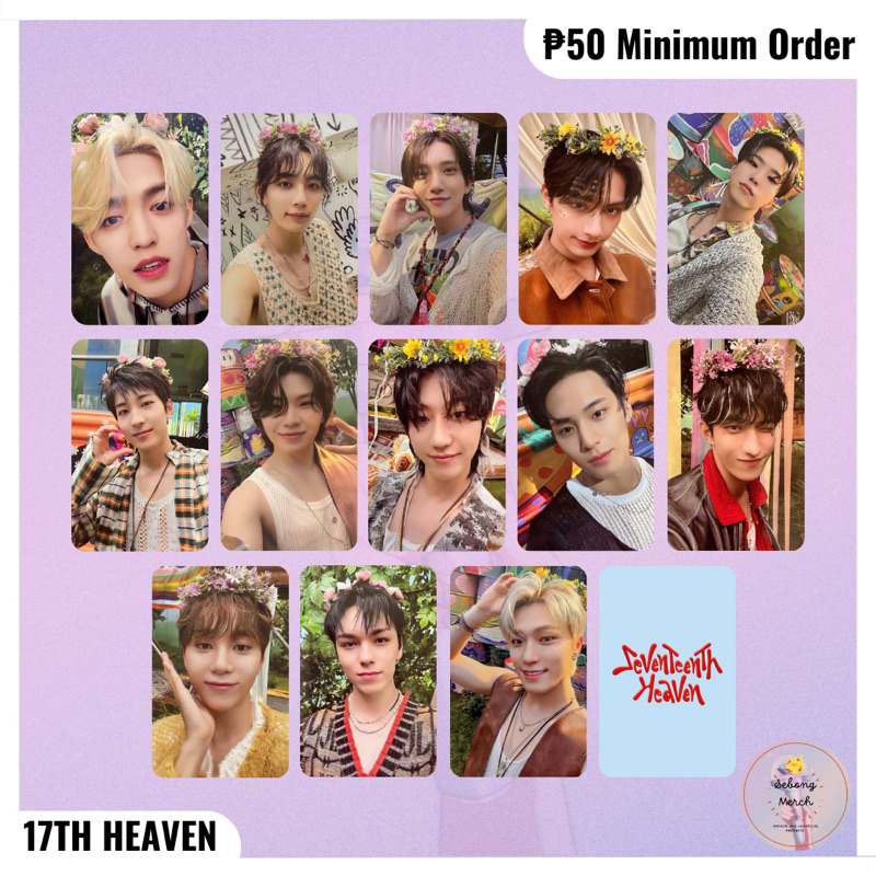 SEVENTEENTH HEAVEN FLOWER CROWN PHOTOCARD SET Shopee Philippines