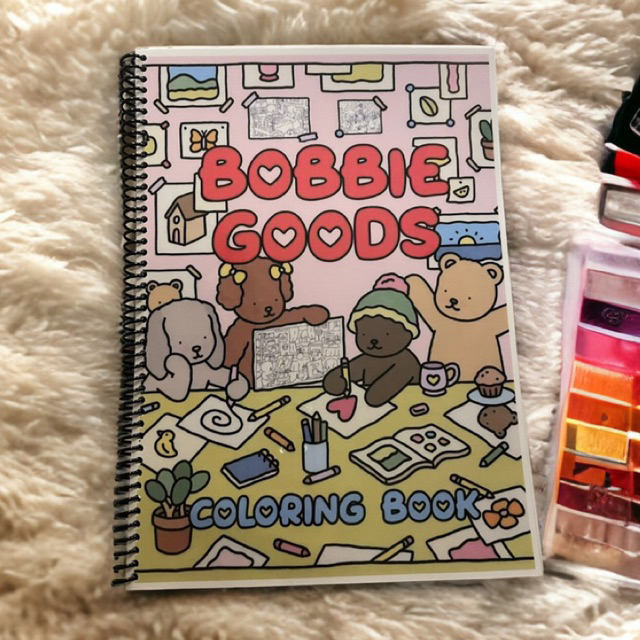 Bobbie Goods Adult Coloring Book Thick 220gsm Cardstock Paper Cute