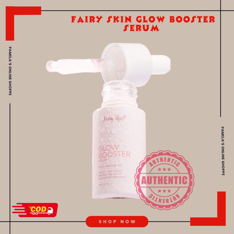 Fairy Skin Glow Booster Serum Niacinamide Soothe and Calm Skin for a Brighter Dewy Finish15ml