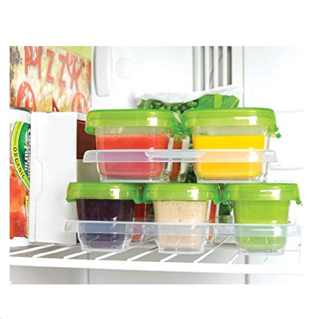 Baby Food Storage Container Baby Food Freezer Storage Container 4/6Pcs Baby Blocks Freezer with