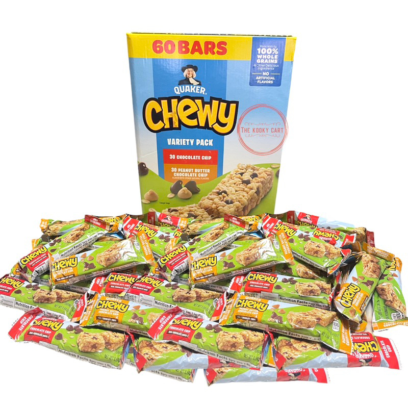Quaker Chewy Granola Bars Snack Bar Chocolate Chip / Peanut Butter ...