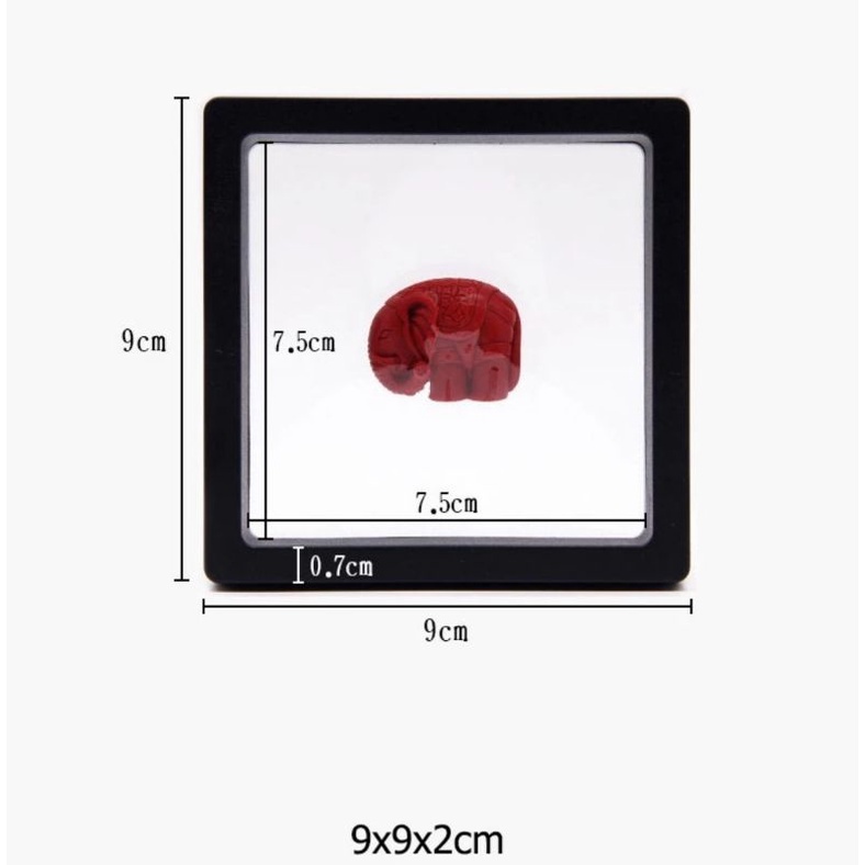 Floating Frame 3D Display Jewelry Box Suspension Storage PE Film ...