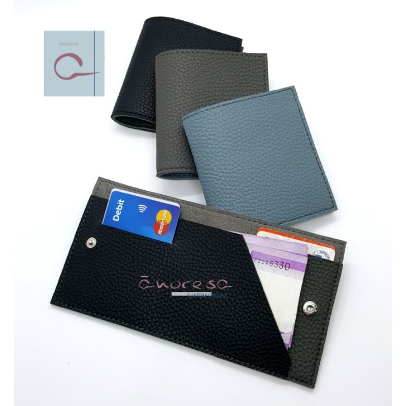 Personalized Minimalist Bifold Wallet (letter stamp not included ...
