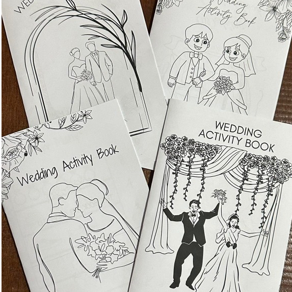 Coloring Book | Wedding Activity Book | Crayon Box Only | Shopee