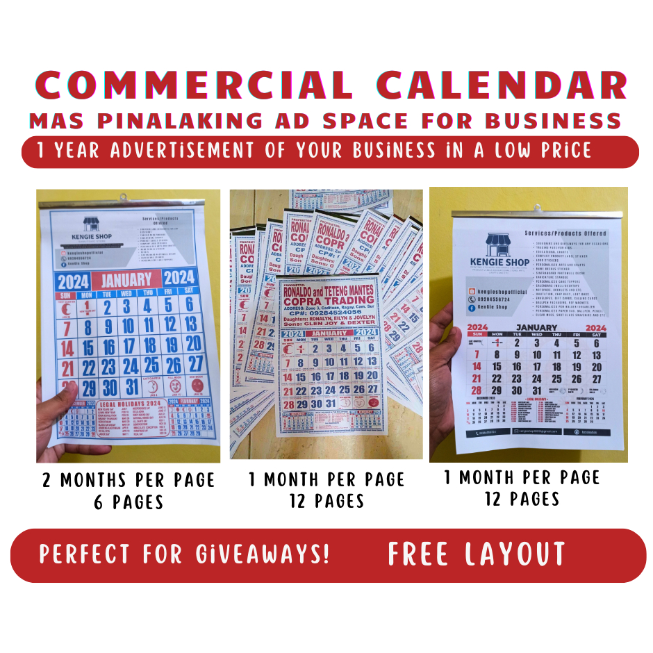 2024 COMMERCIAL CALENDAR Shopee Philippines