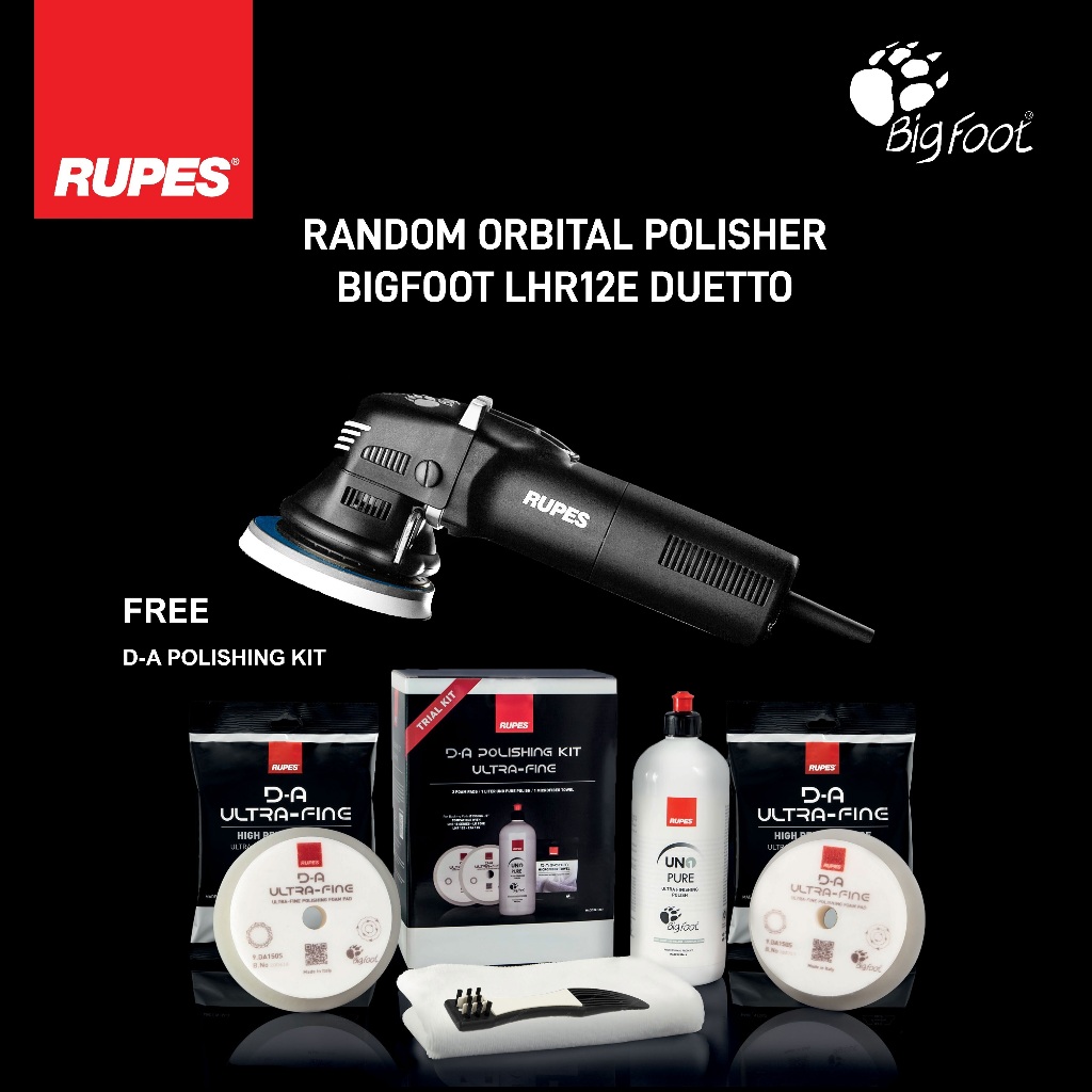 Rupes Bigfoot LHR12E Duetto Random Orbital Polisher | Shopee Philippines