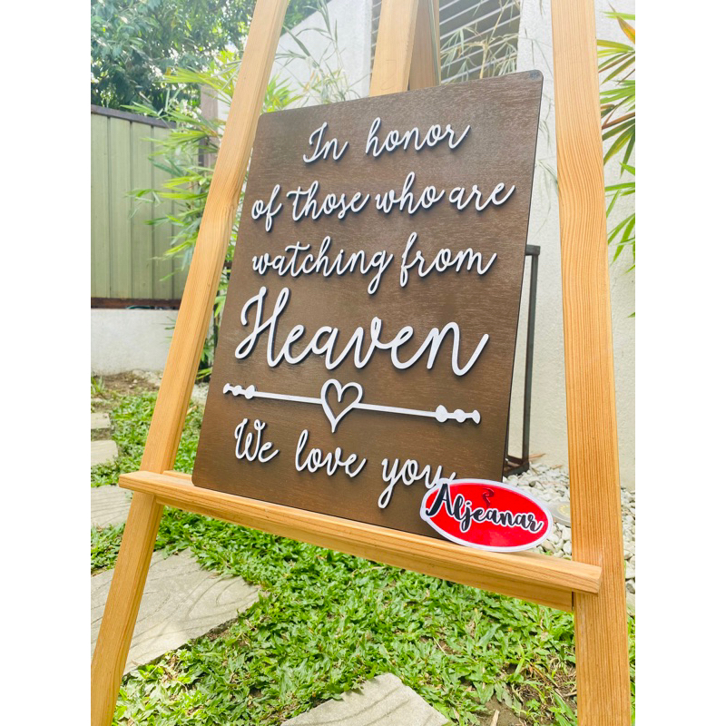 Memorial Display for Loved ones in HEAVEN - Customized Wood Laser CUT ...