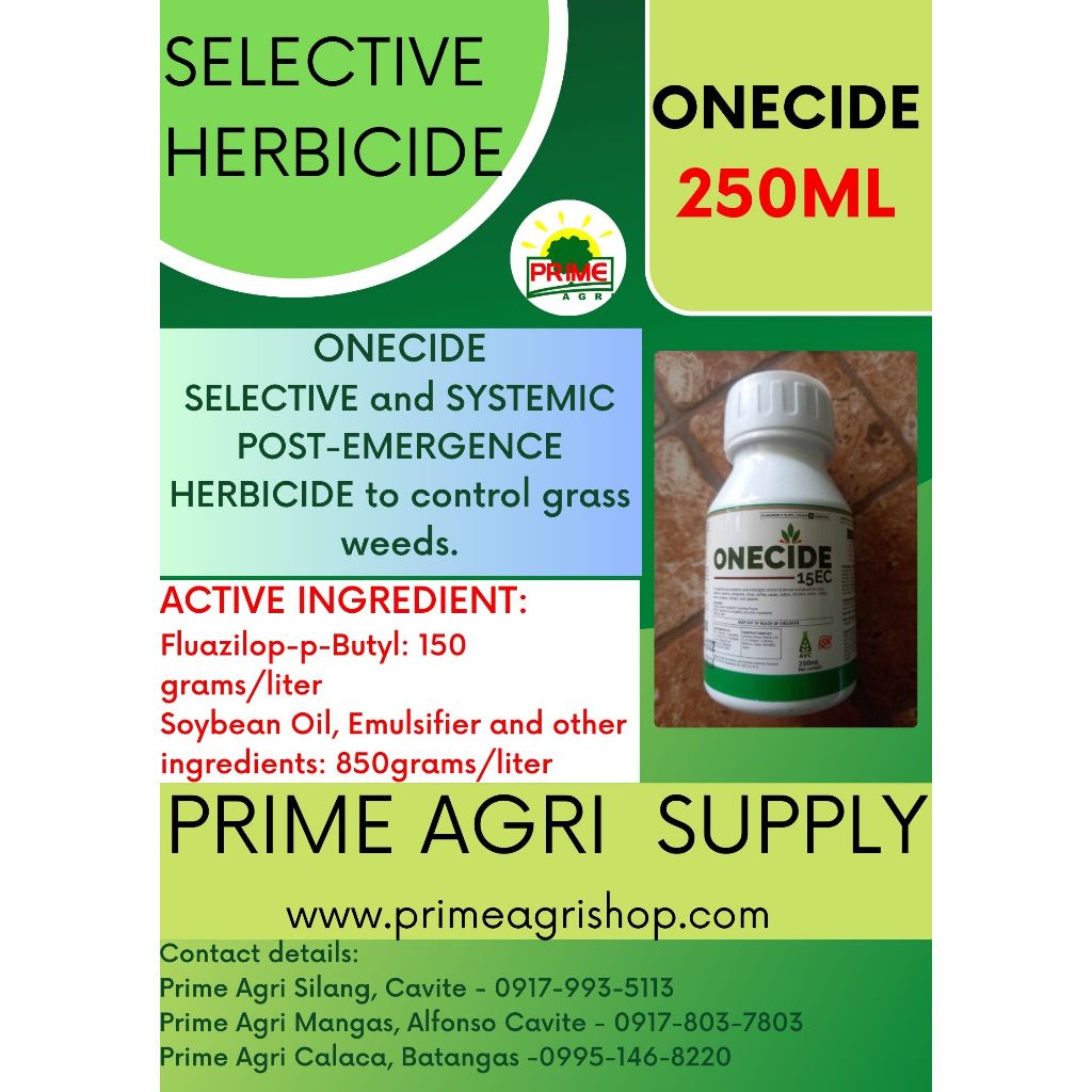 ONECIDE 15EC - SELECTIVE & SYSTEMIC HERBICIDE 250ML | Shopee Philippines