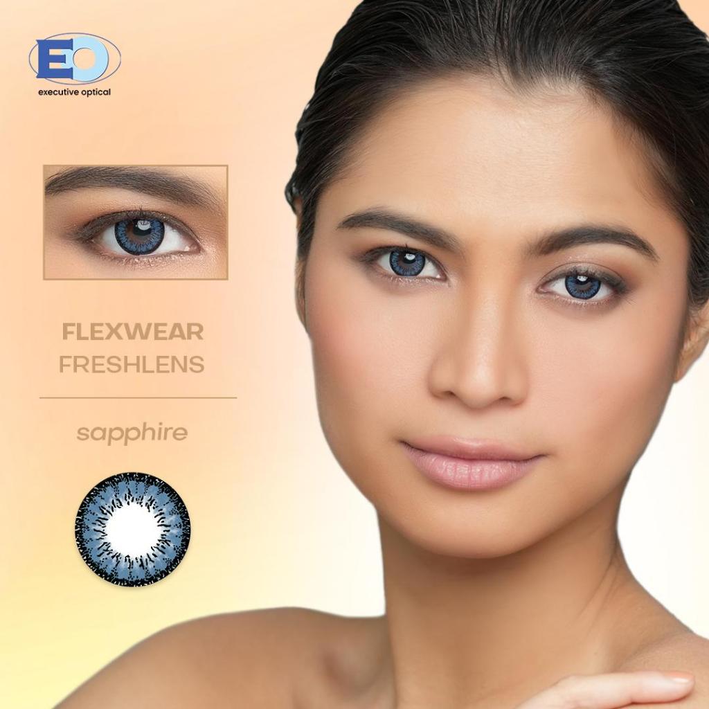 Eo Flexwear Freshlens Colored Graded Contact Lens Sapphire Good For 3 Months Shopee 8922