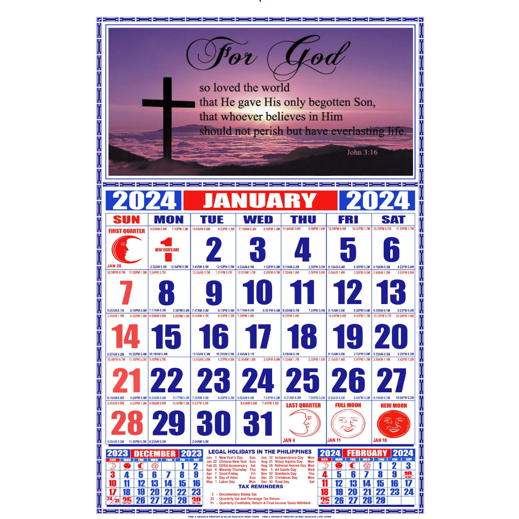 10 SETS CALENDAR 2025 BIBLE VERSES Shopee Philippines